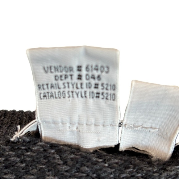 Vintage Eddie Bauer 100% Merino Wool Gray Herringbone Sweater Vest Mens Large - Picture 7 of 8